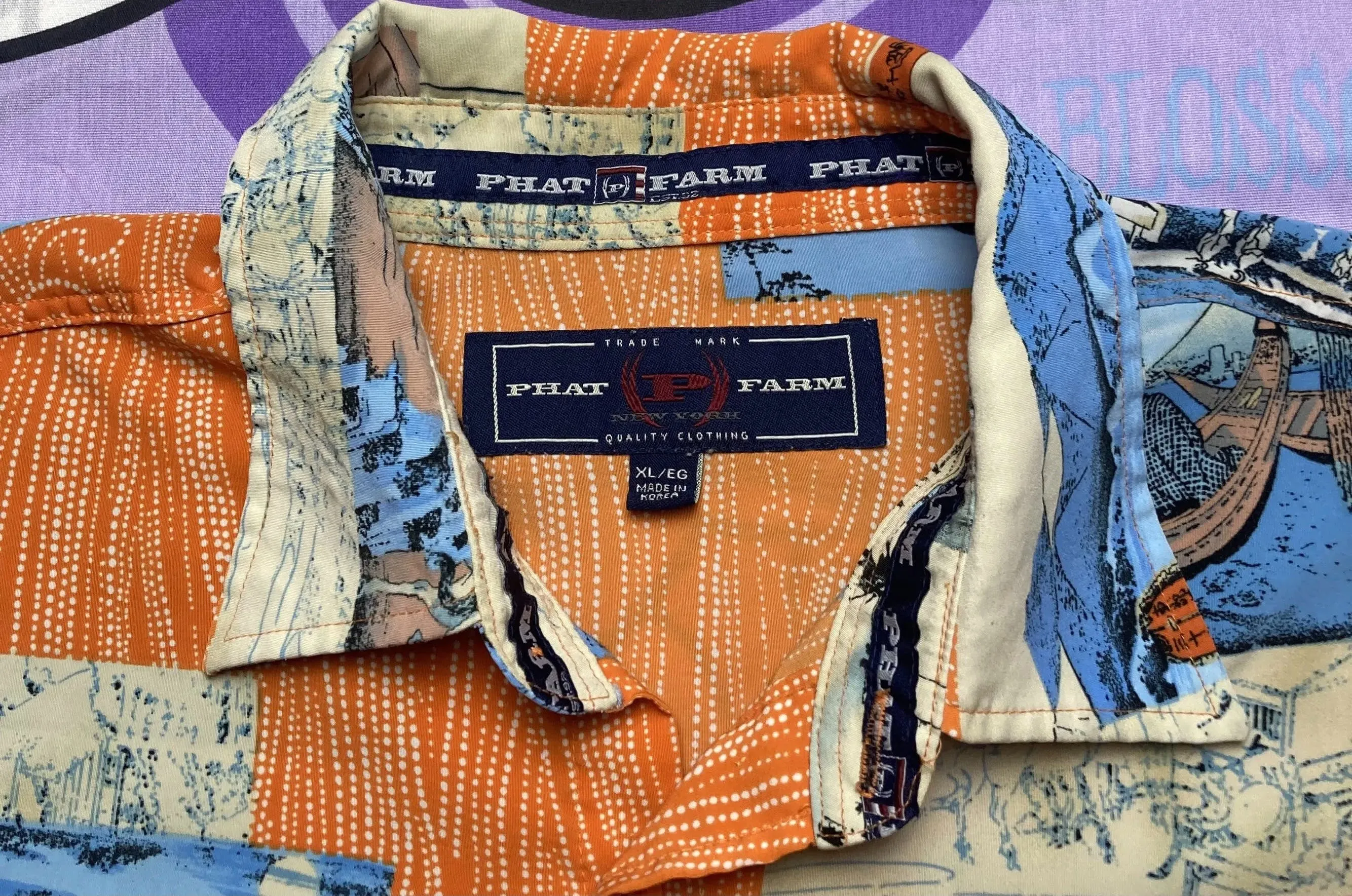 00s 'izumi' Lounge Shirt By Phat Farm Nyc