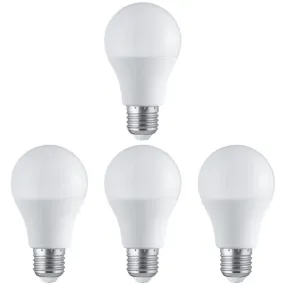 4 x E27 LED 10W Non-Dimmable Lamp/Bulb (60W Equivalent)