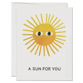 A Sun For You Greetings Card by Red Cap Cards