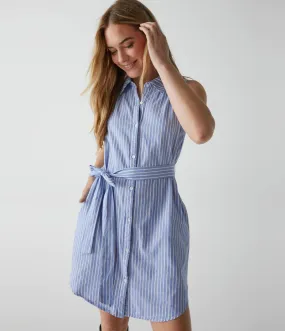 Abby Sleeveless Shirt Dress