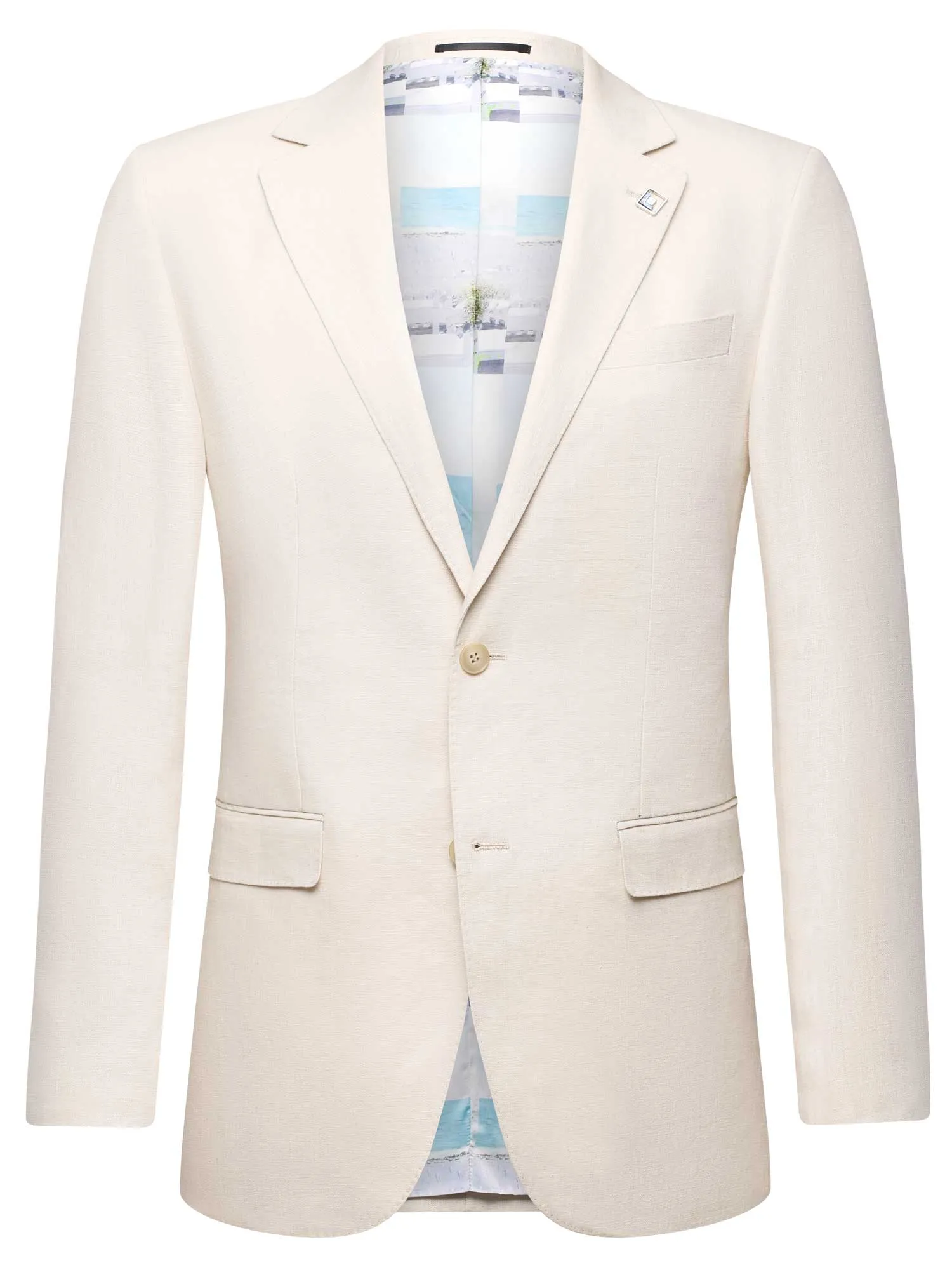 Abram Ecru-SL1-Linen Jacket