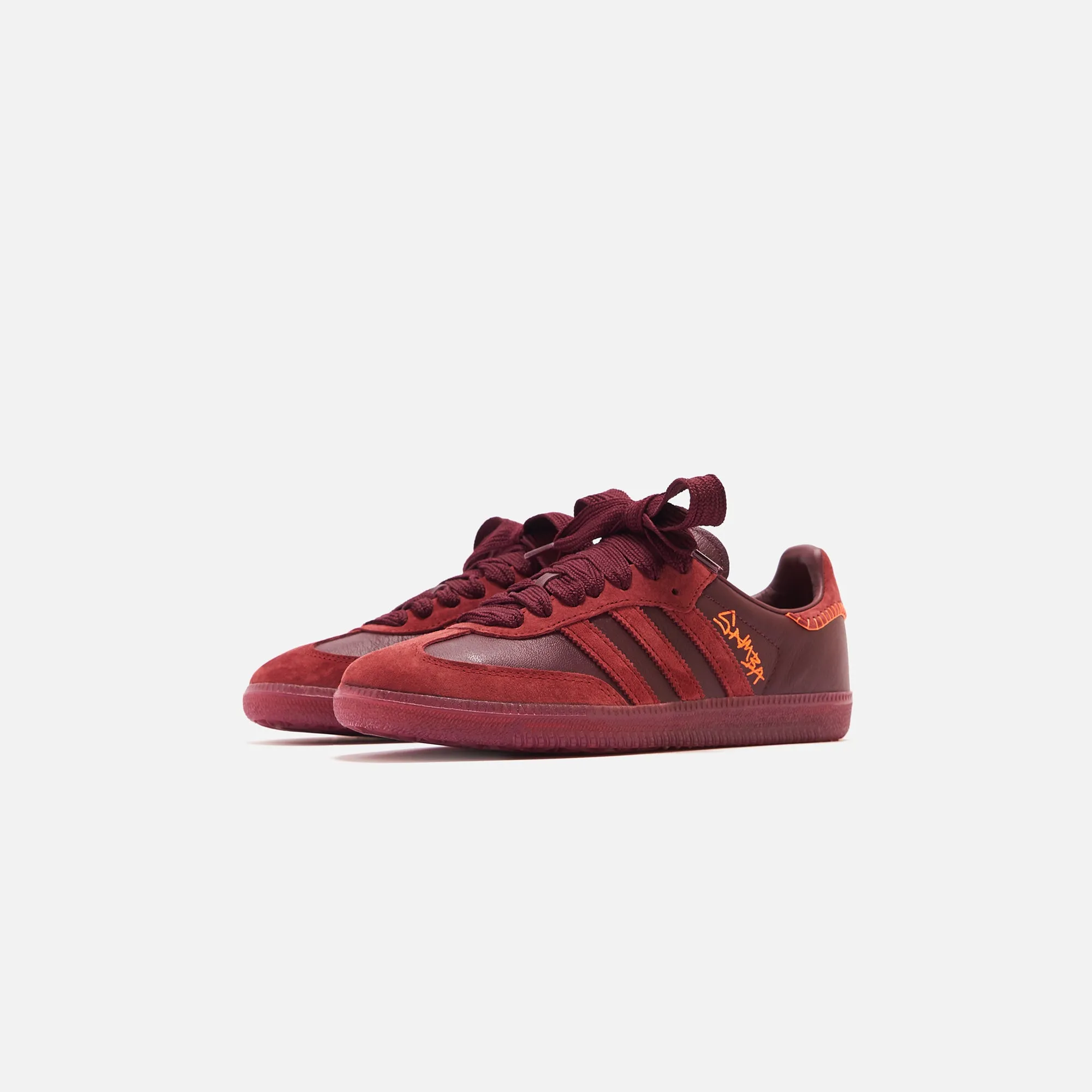 adidas Consortium x Jonah Hill Samba - Maroon / Noble Maroon / Ecru Tint