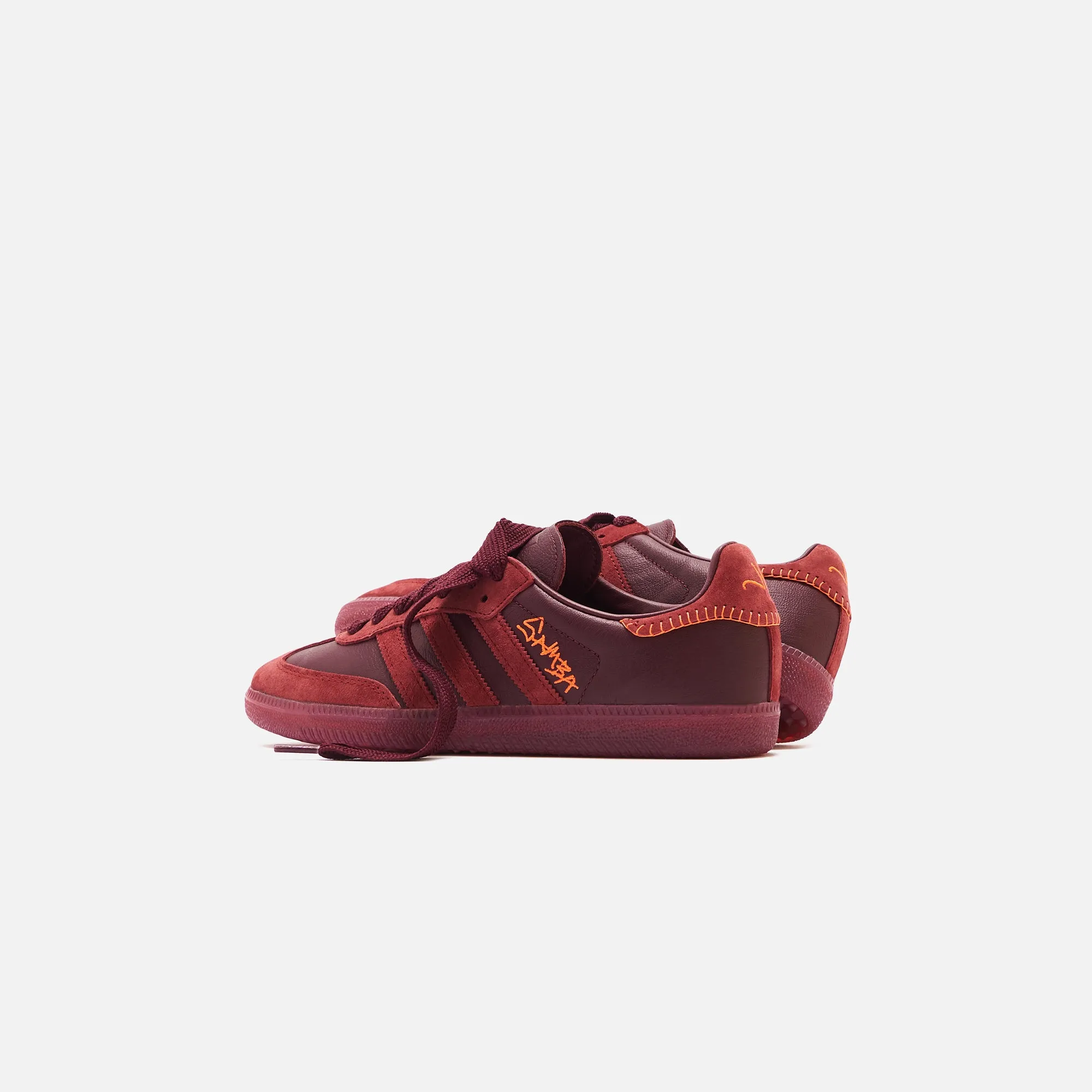 adidas Consortium x Jonah Hill Samba - Maroon / Noble Maroon / Ecru Tint