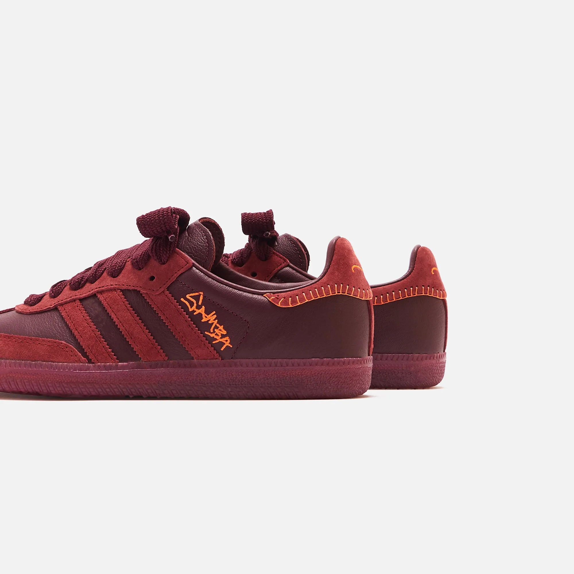 adidas Consortium x Jonah Hill Samba - Maroon / Noble Maroon / Ecru Tint