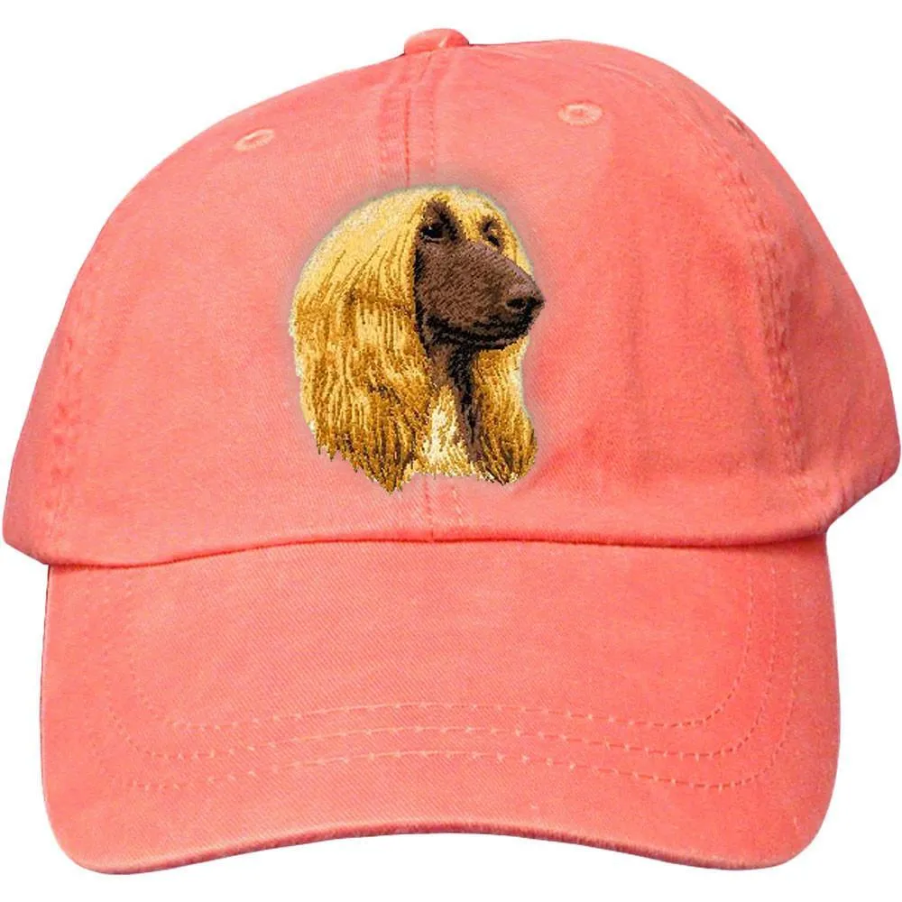 Afghan Hound Embroidered Baseball Cap