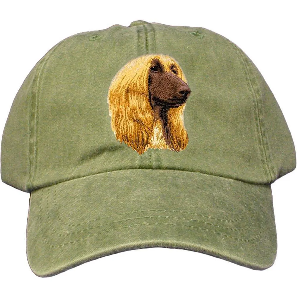 Afghan Hound Embroidered Baseball Cap