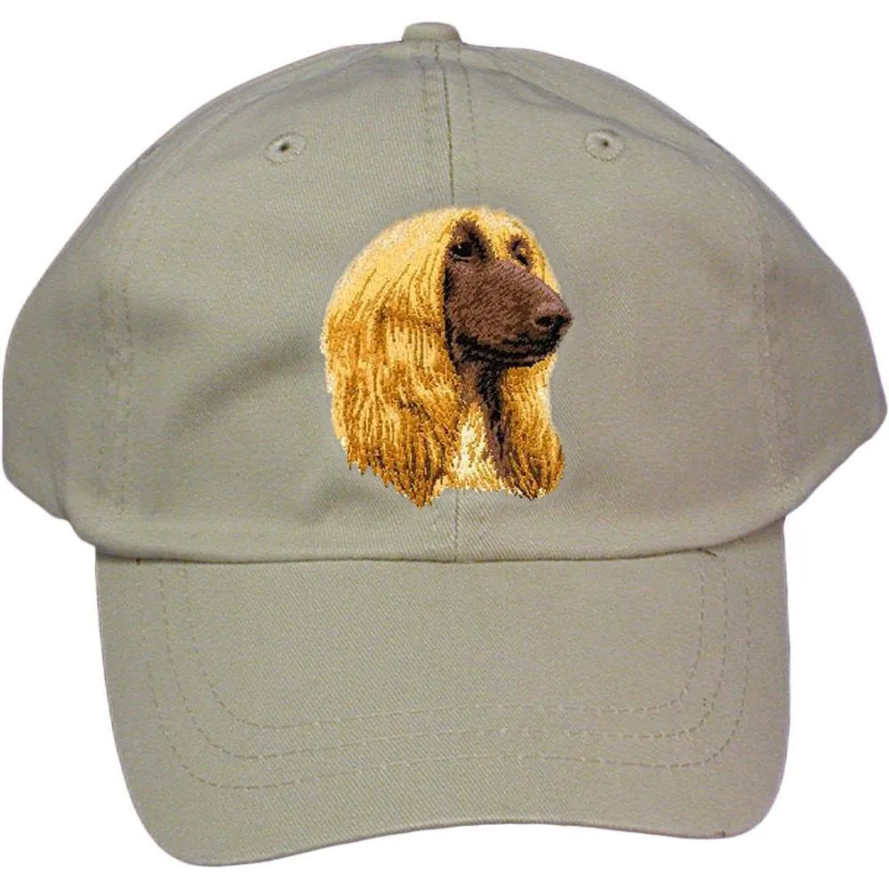 Afghan Hound Embroidered Baseball Cap