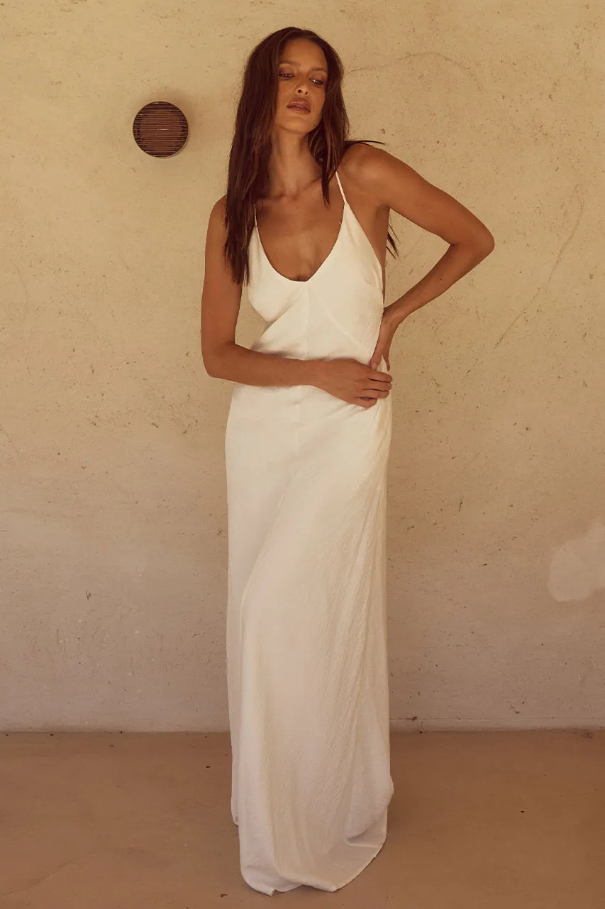 AIDANA MAXI DRESS - WHITE