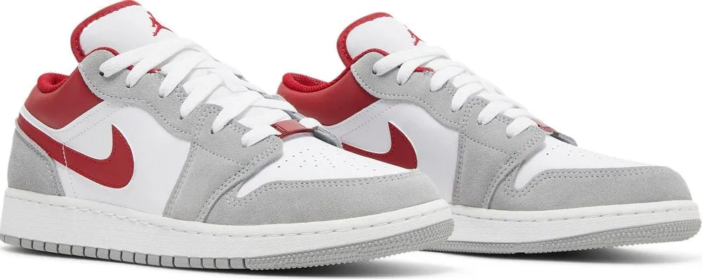 Air Jordan 1 Low SE 'Light Smoke Grey Gym Red' (GS)