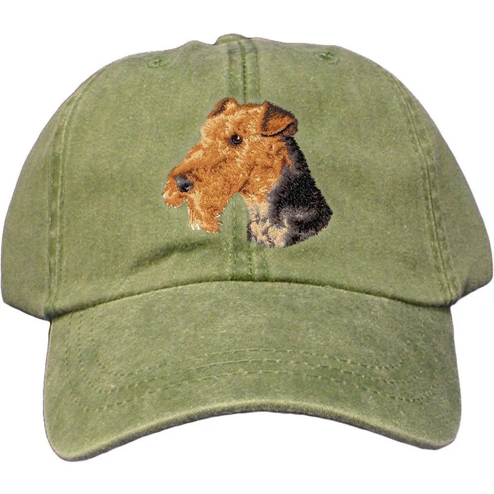 Airedale Terrier Embroidered Baseball Cap