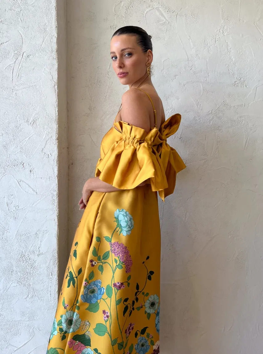 Alemais Dana Midi Dress in Marigold