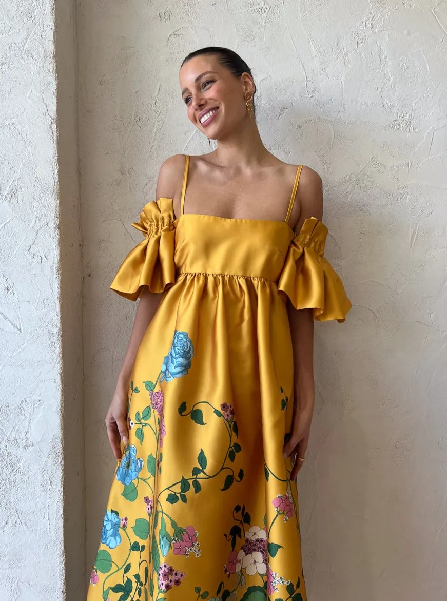 Alemais Dana Midi Dress in Marigold