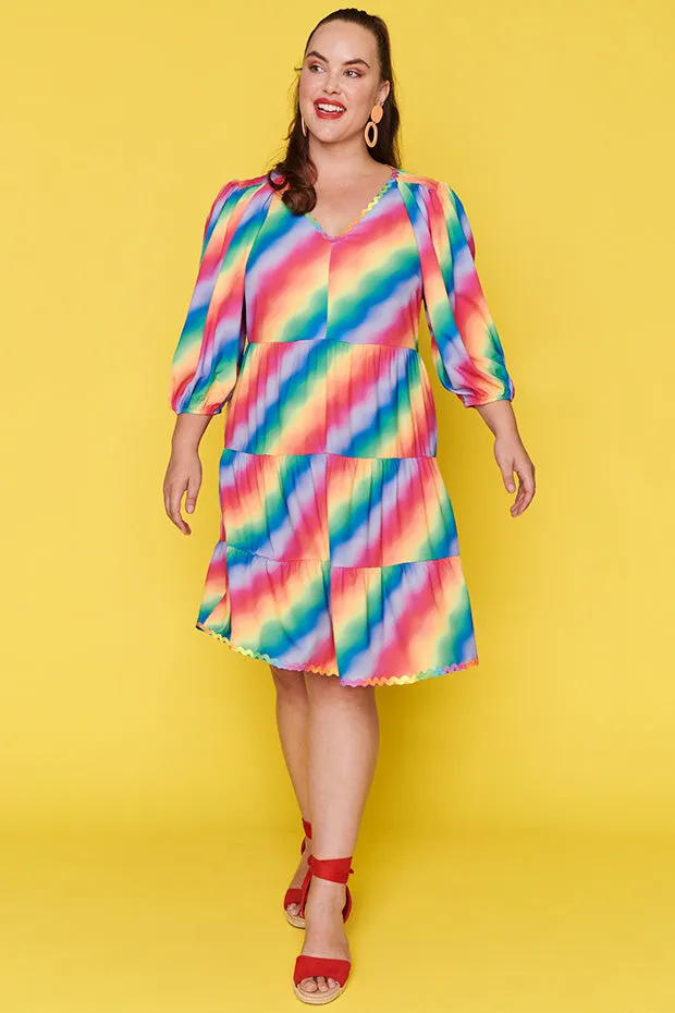 Amanda Fluro Rainbow Dress