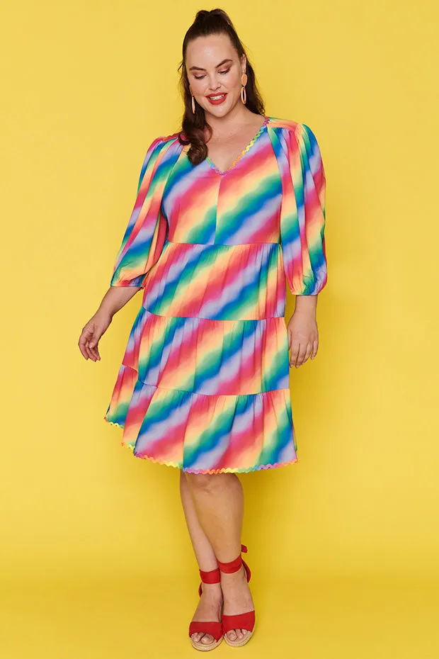 Amanda Fluro Rainbow Dress