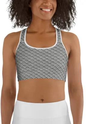 Anti Cellulite Pattern Sports Bra