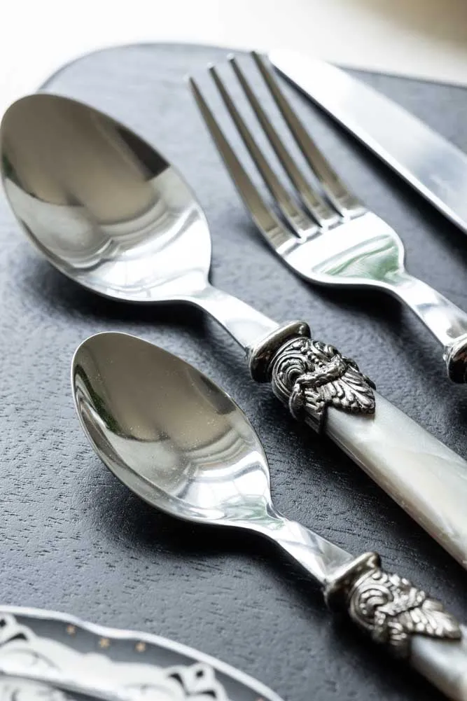 Antique Champagne Cutlery 4-Piece Set