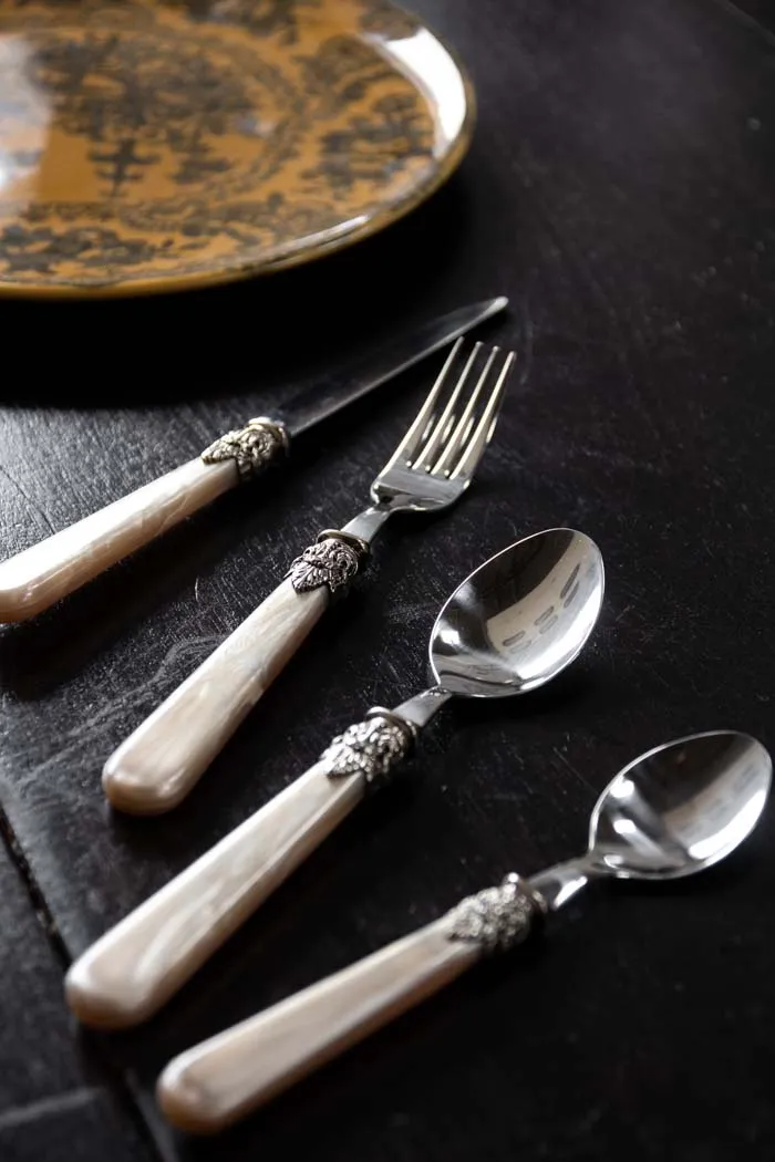 Antique Champagne Cutlery 4-Piece Set