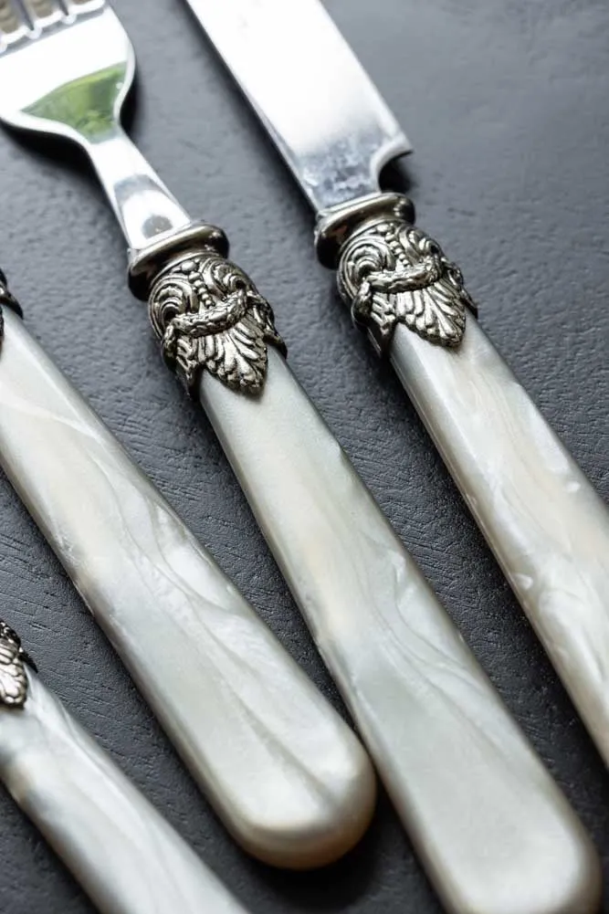 Antique Champagne Cutlery 4-Piece Set