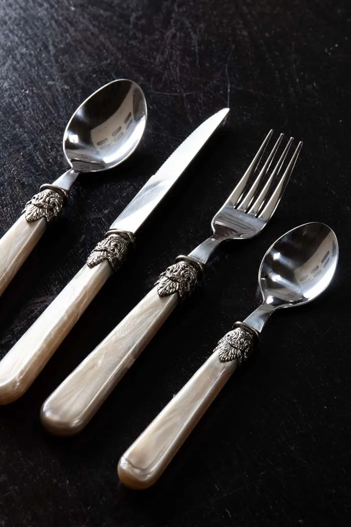 Antique Champagne Cutlery 4-Piece Set