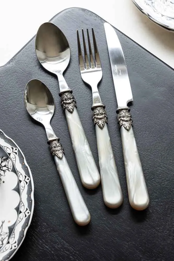 Antique Champagne Cutlery 4-Piece Set