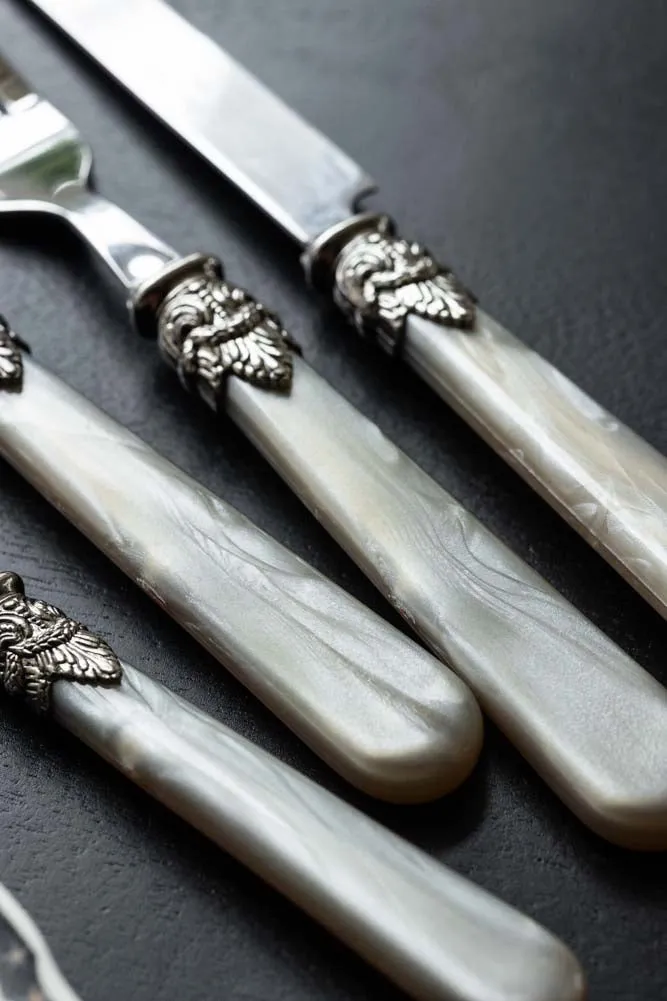 Antique Champagne Cutlery 4-Piece Set