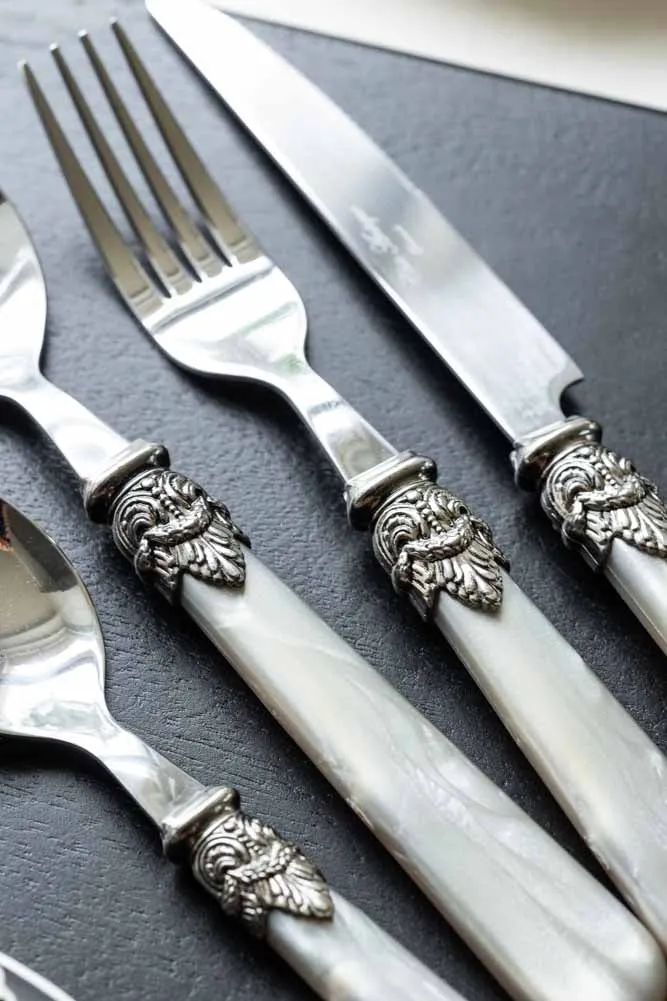 Antique Champagne Cutlery 4-Piece Set