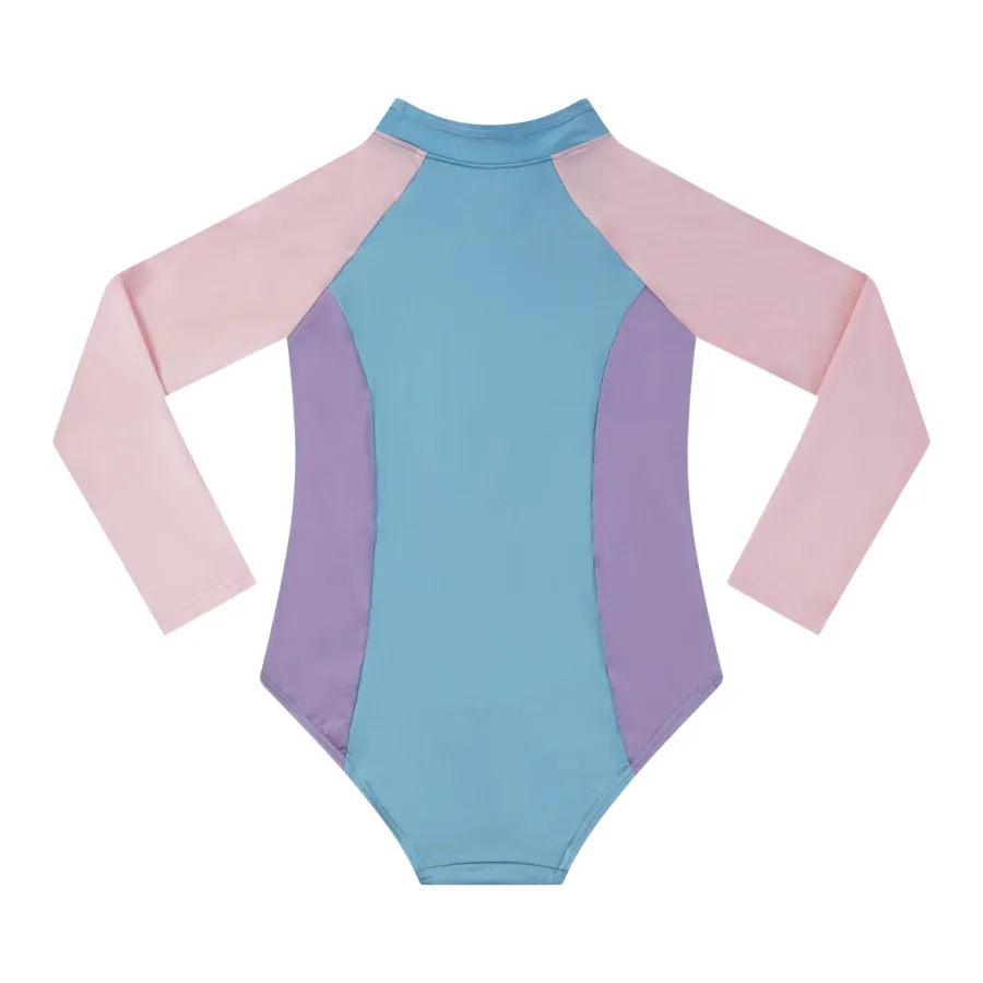 Aqua Blu Junior Long Sleeve One Piece AG24057SS - Stepping Stones