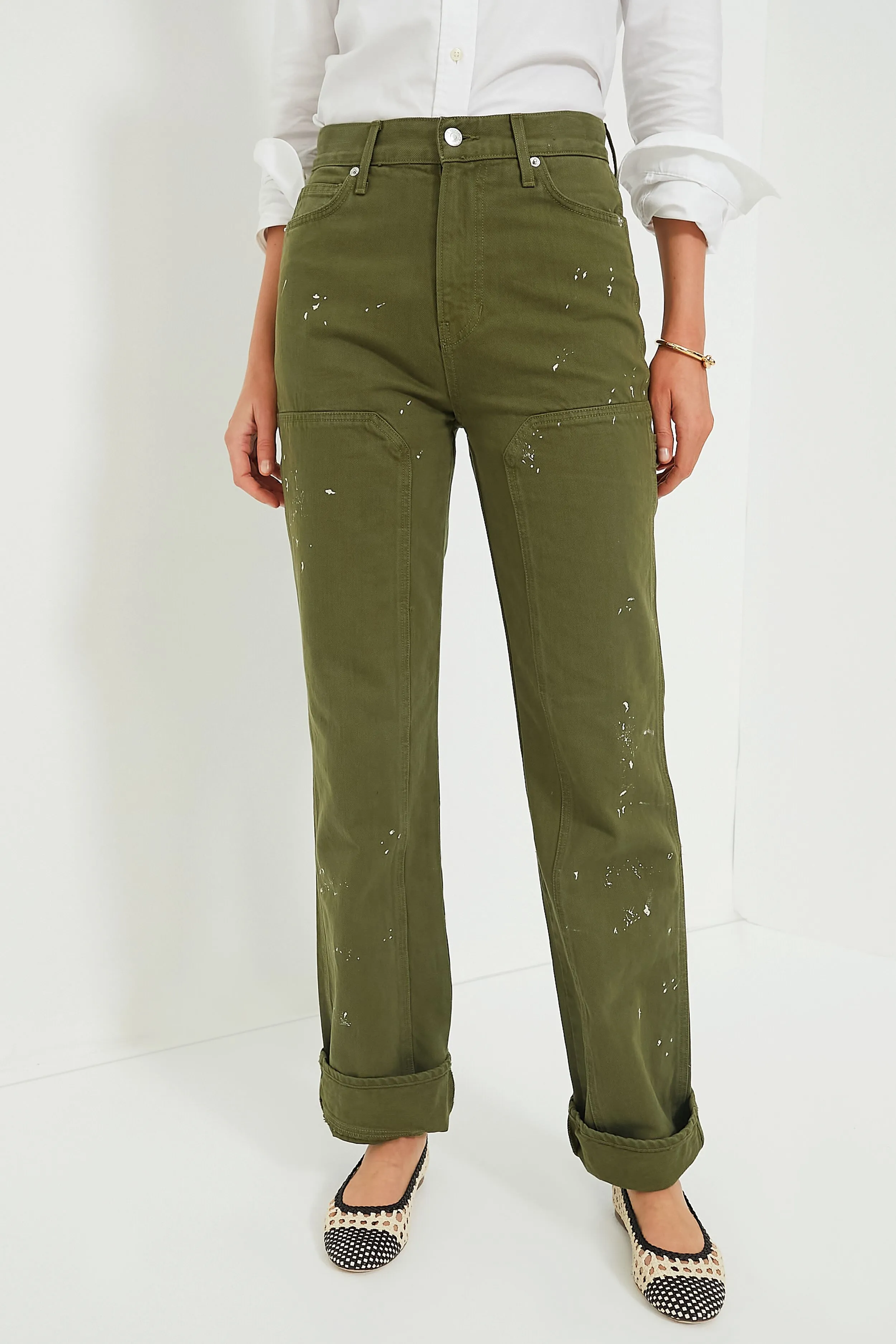 Army Dylan Paint Splatter Pant with Patch