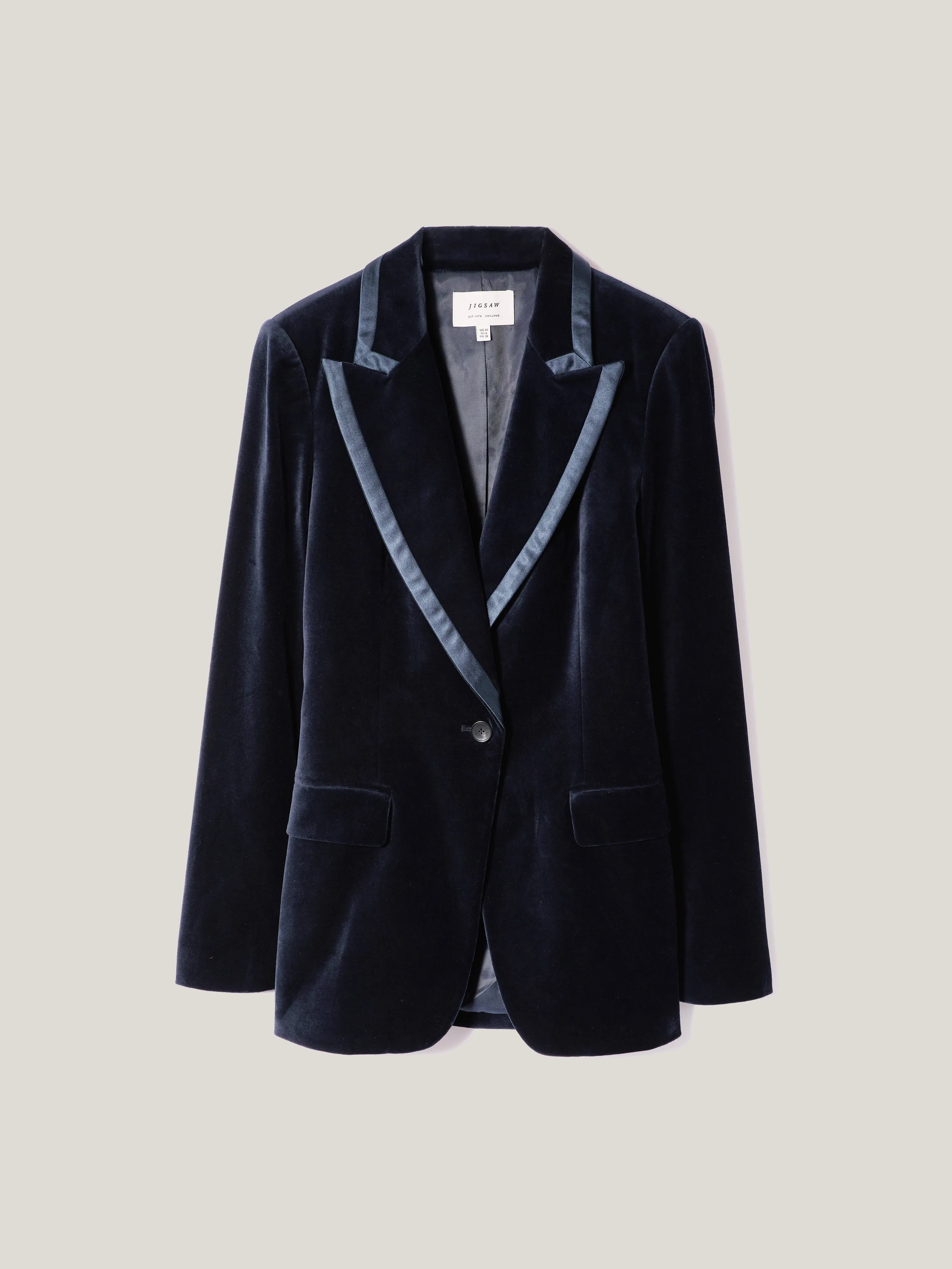 Ashby Velvet Blazer | Navy