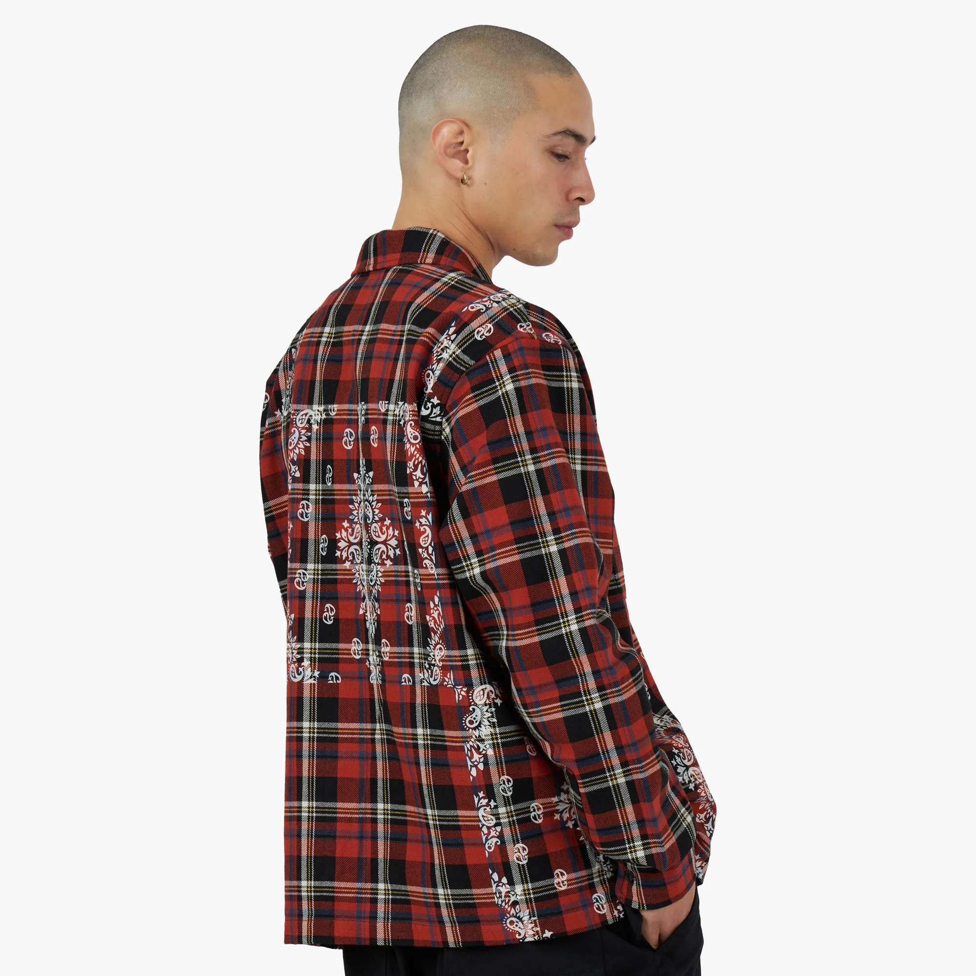 Awake NY Paisley Flannel Shirt Black / Multi