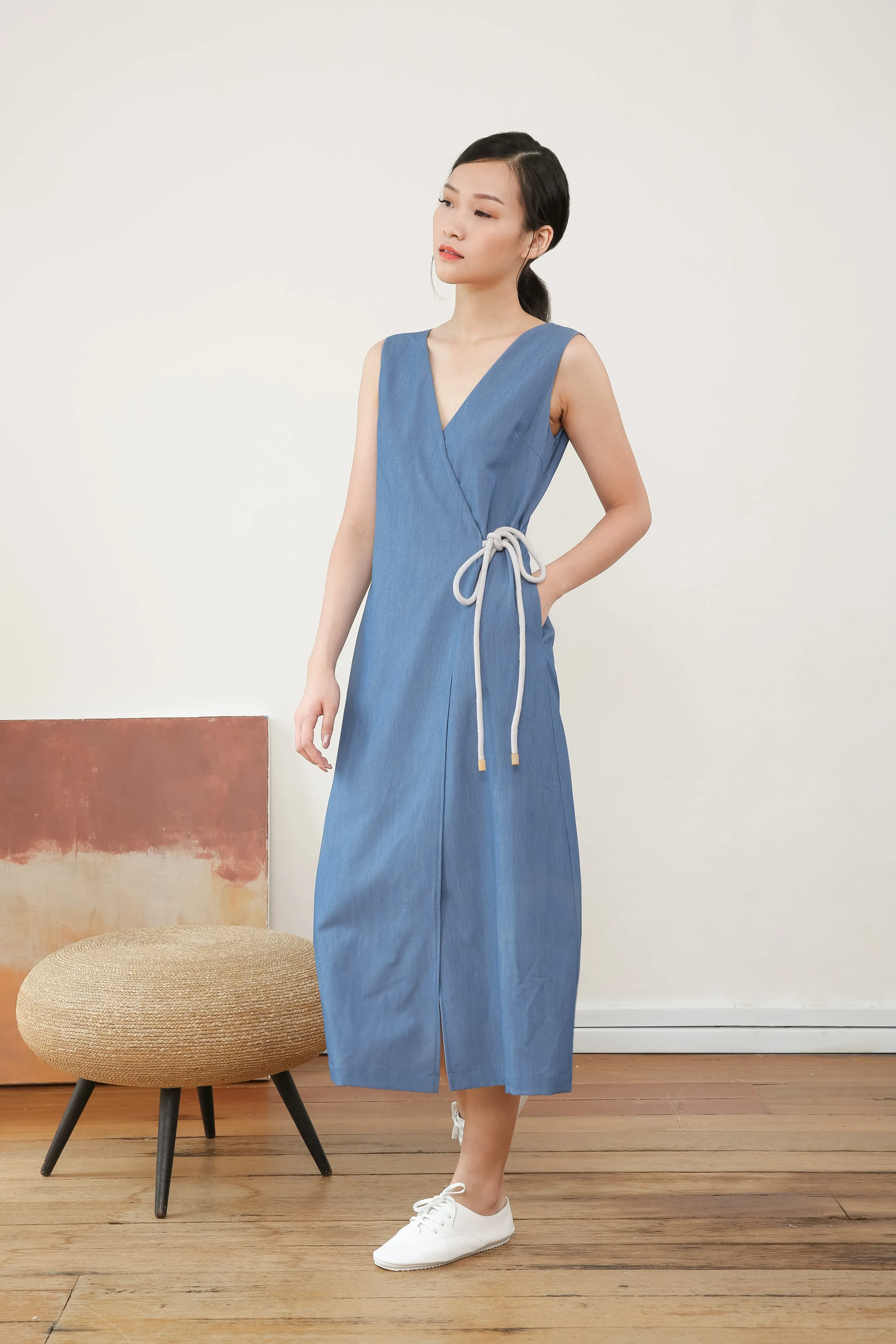 Azula Sleeveless Wrap Dress