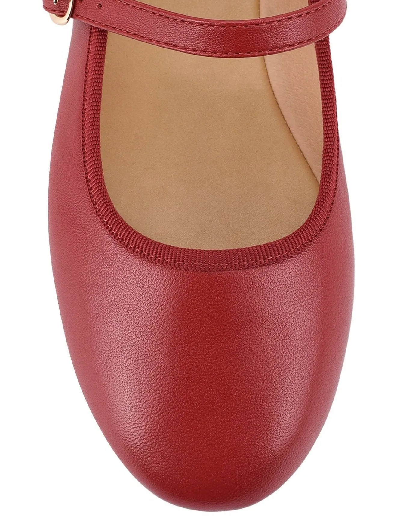 Bailey Flats - Red Leather