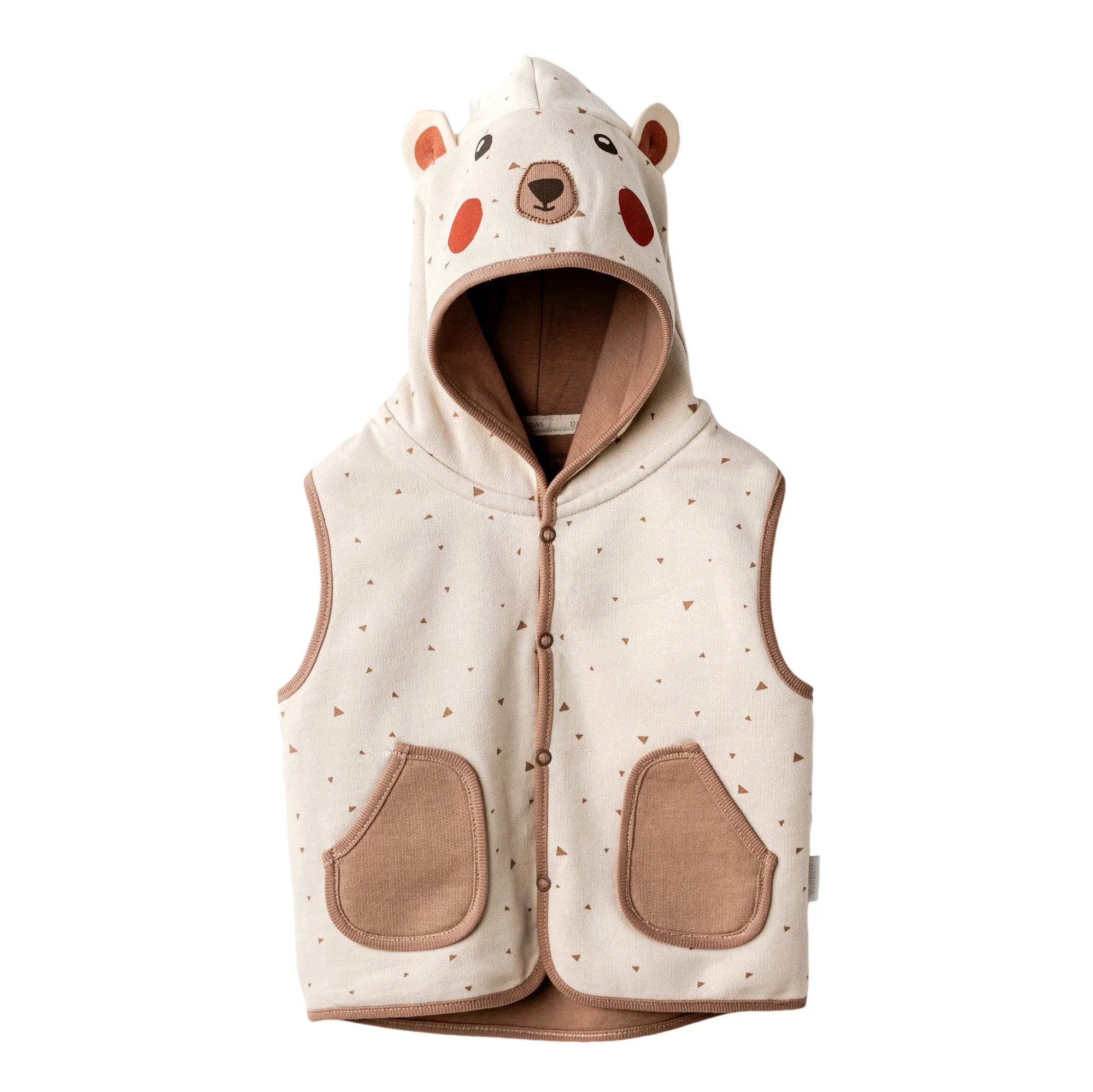 Beige Adventurous Bear Soft Vest