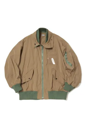 Beige Bomber Jacket