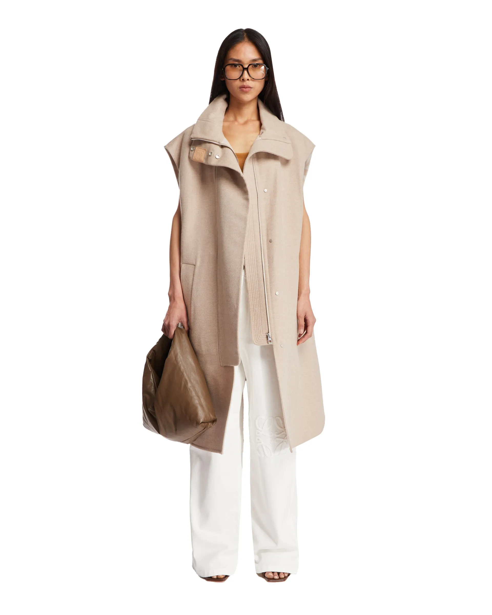 Beige Cape Coat