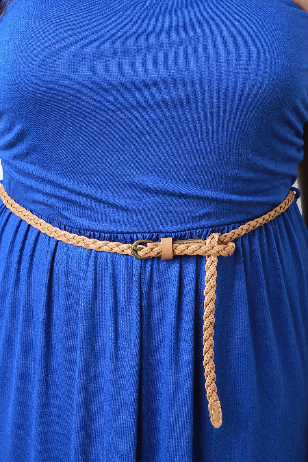 Belted Tube Maxi Dress