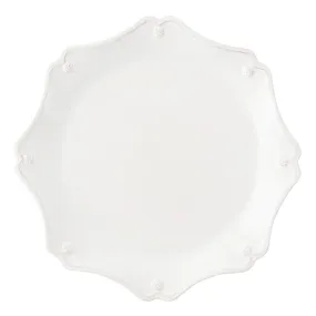 Berry & Thread Scalloped Charger - Whitewash