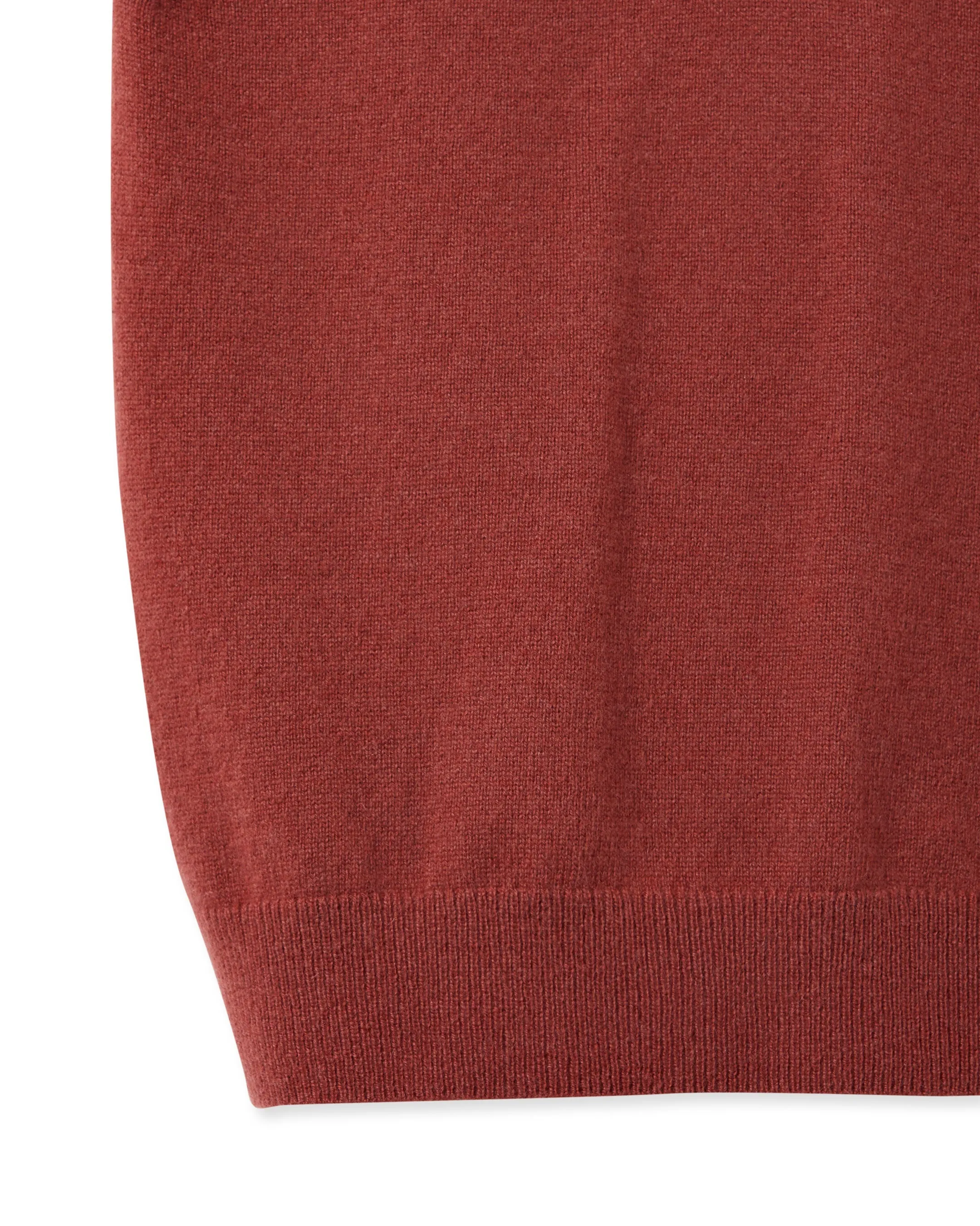 Boys Cashmere Slipover Brick Red