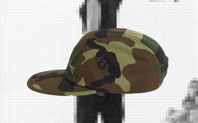 Brooklyn Work T80 5-Panel Camp Cap Woodland Camo