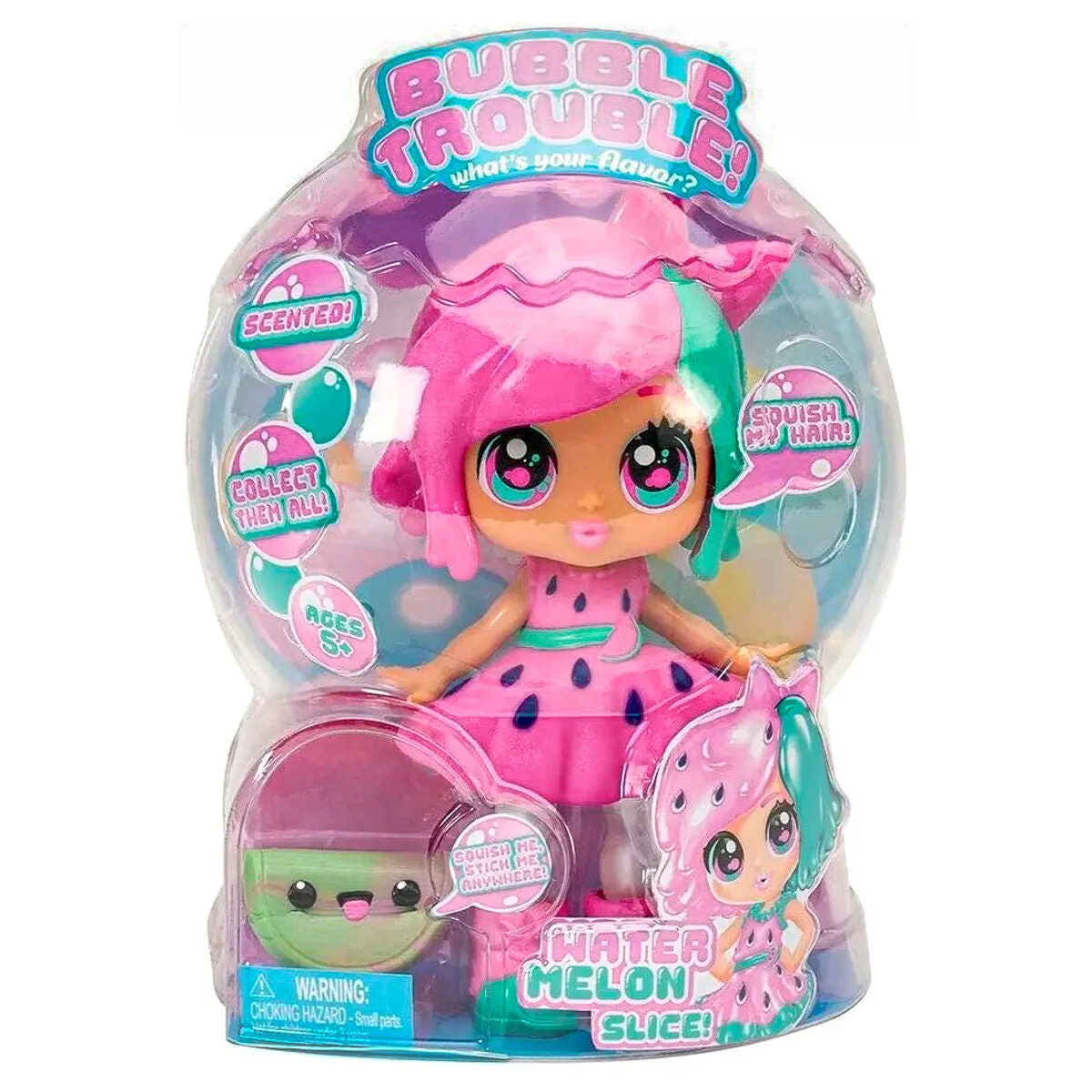 Bubble Trouble Watermelon Slice Doll