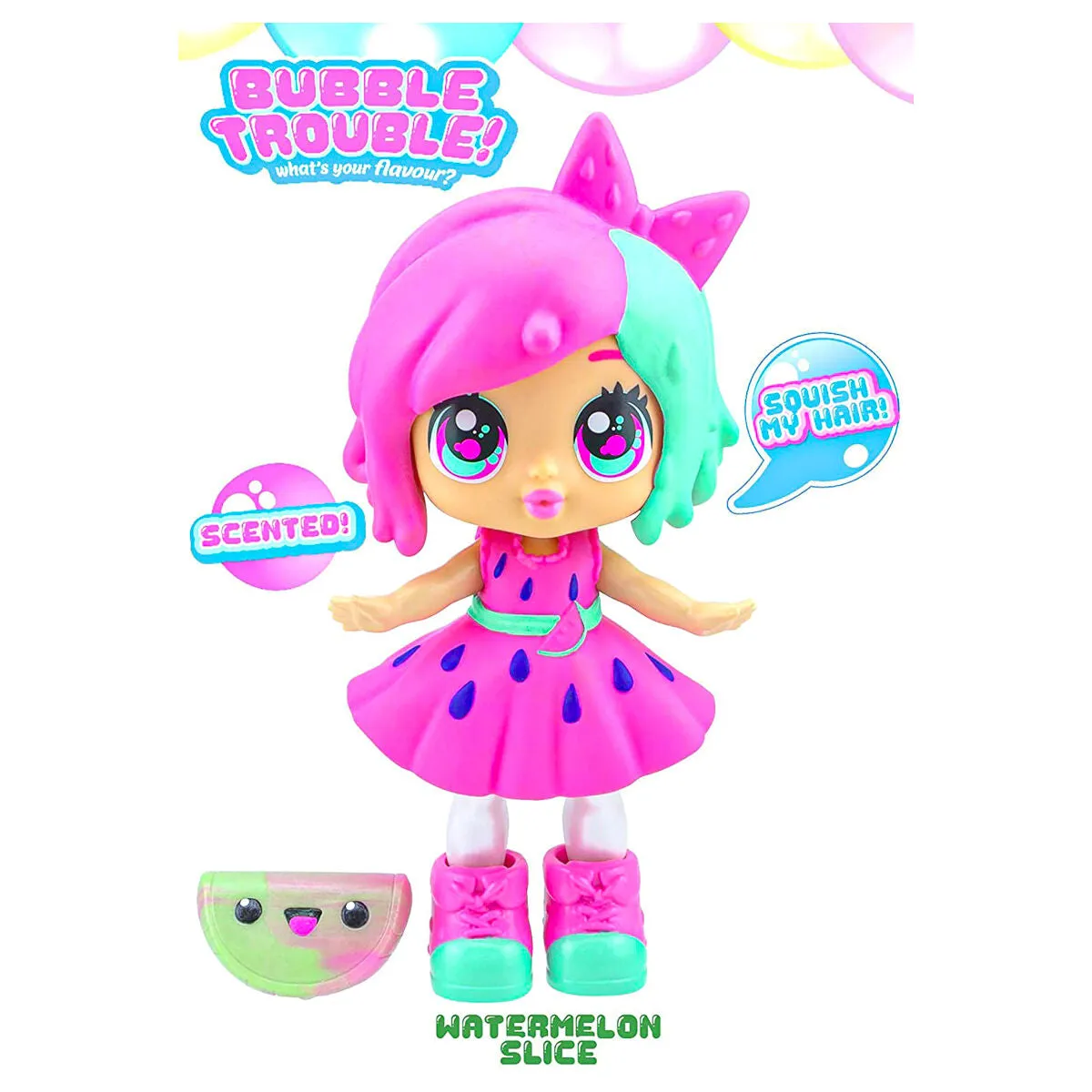 Bubble Trouble Watermelon Slice Doll