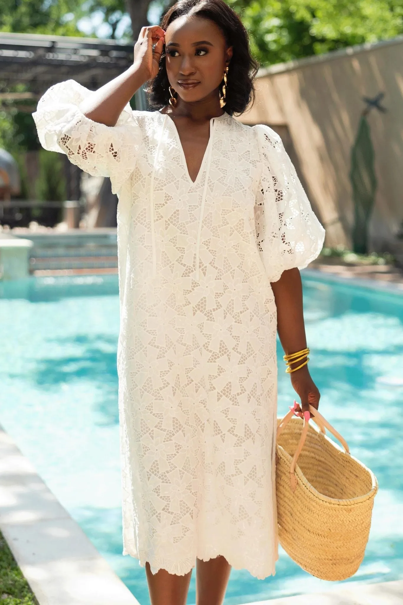 Buddy Love: Pamela Spritzer Maxi Dress in White