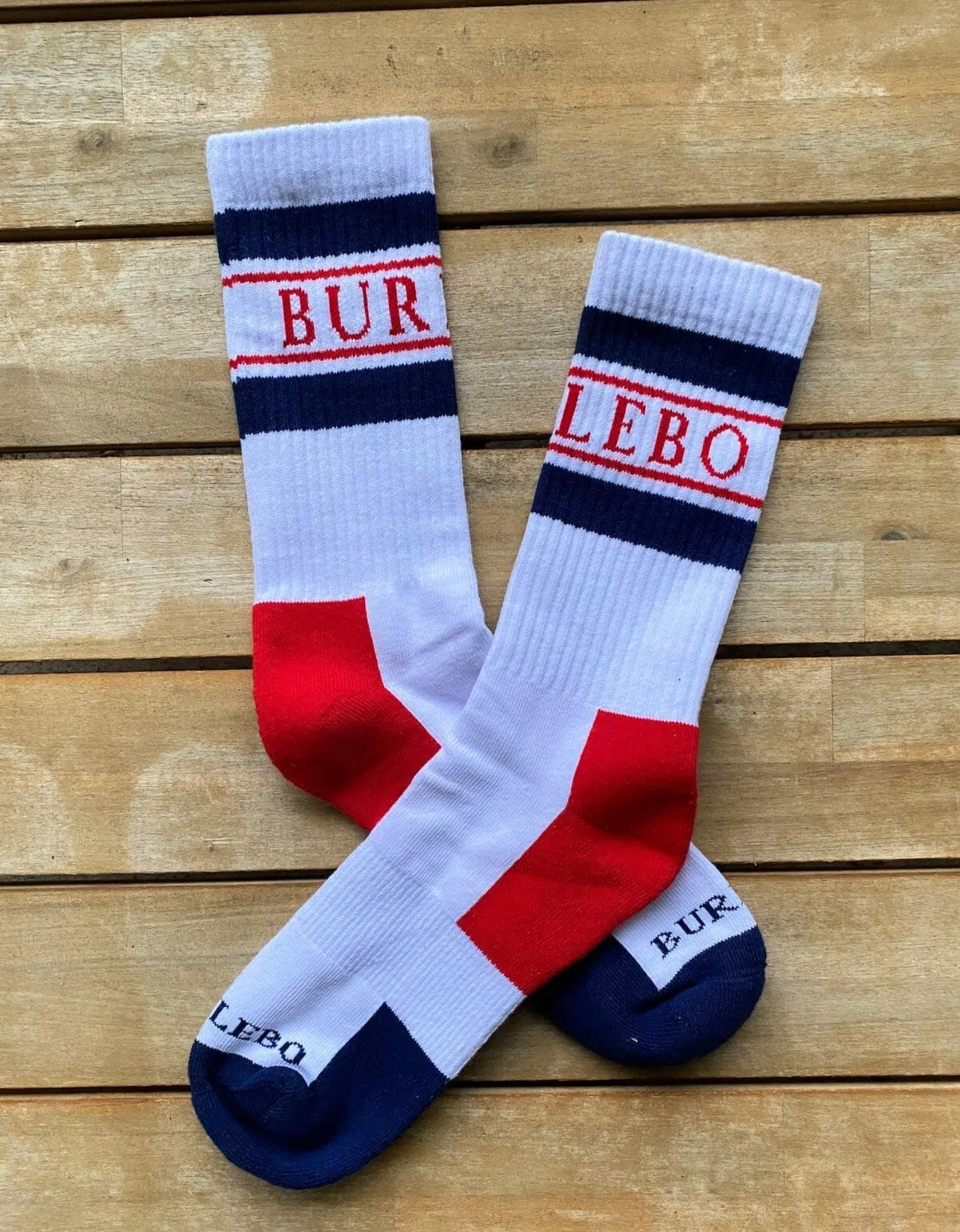 BURLEBO Retro Logo Socks