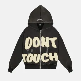 Carsicko Dont Touch Hoodie - Washed Grey