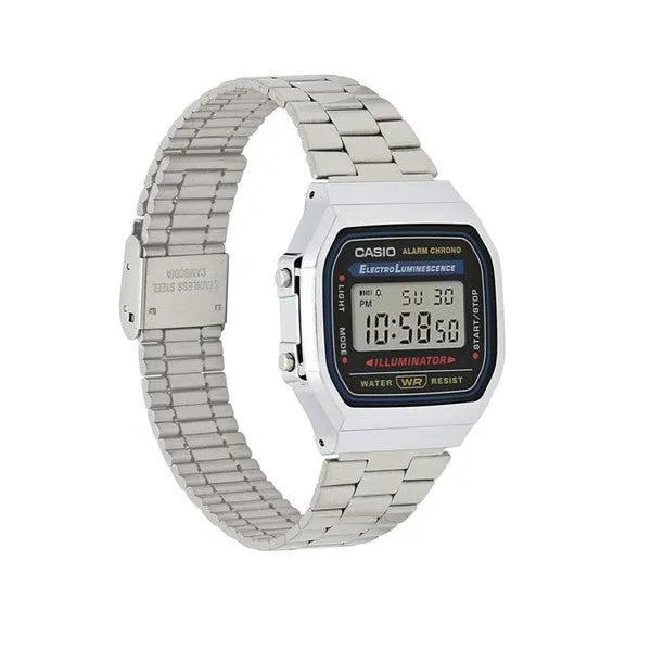 Casio Vintage Collection Digital Watch A168W-1 Silver