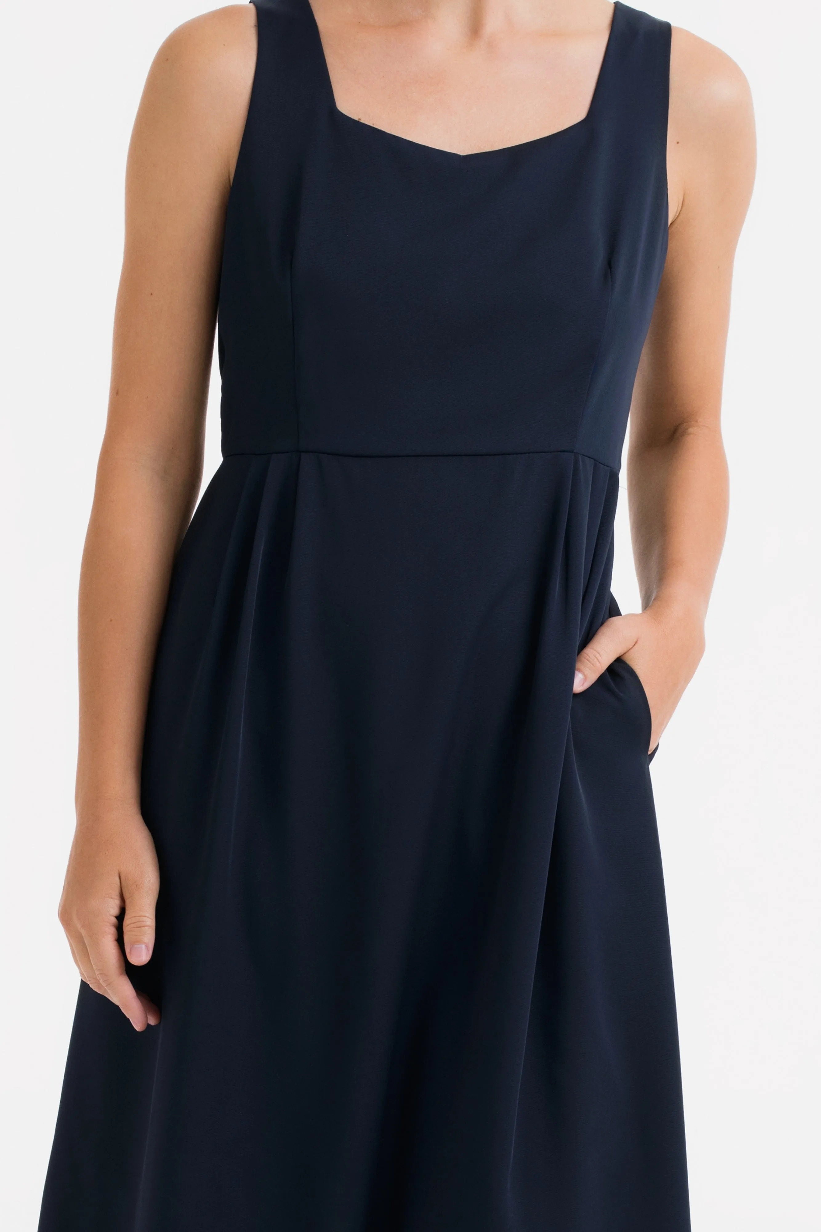 Celesta Midi Dress in Blue