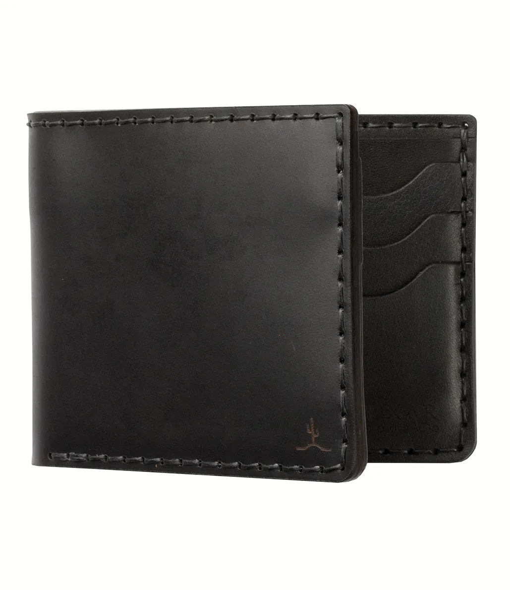 Classic 6 Bifold // Black Cordovan