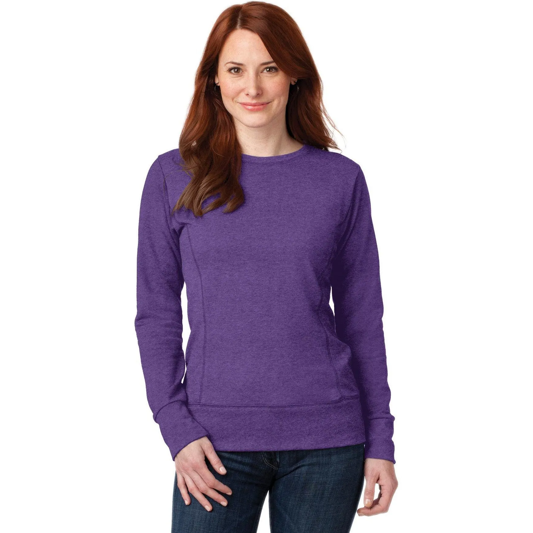 CLOSEOUT - Anvil Ladies French Terry Crewneck Sweatshirt