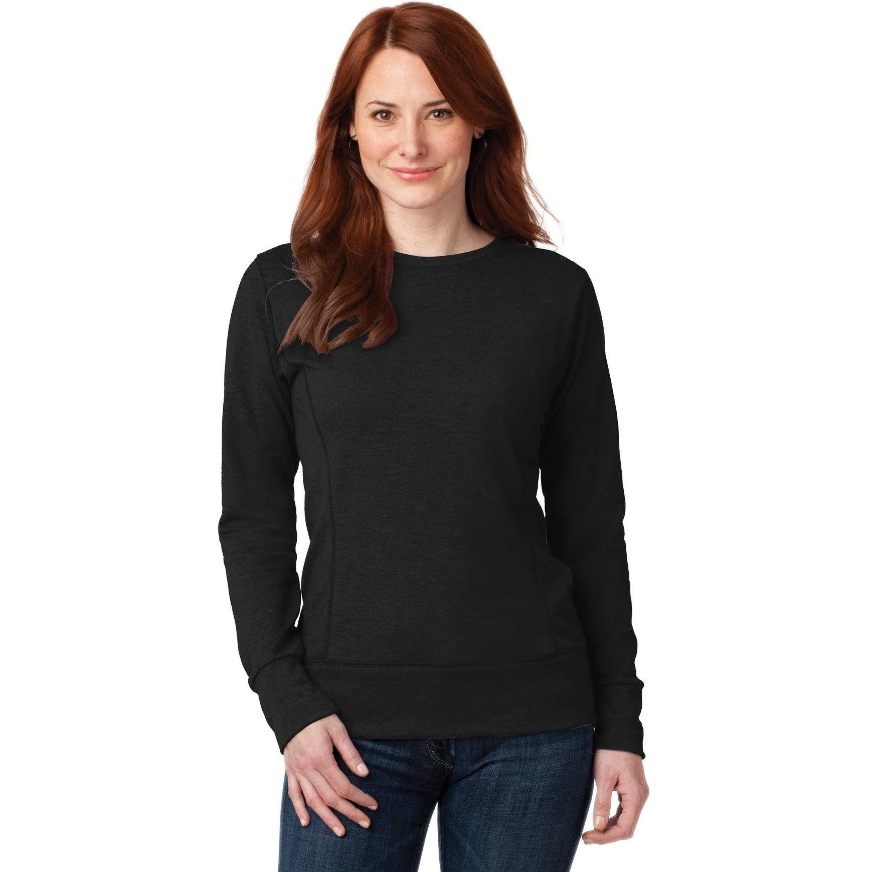 CLOSEOUT - Anvil Ladies French Terry Crewneck Sweatshirt