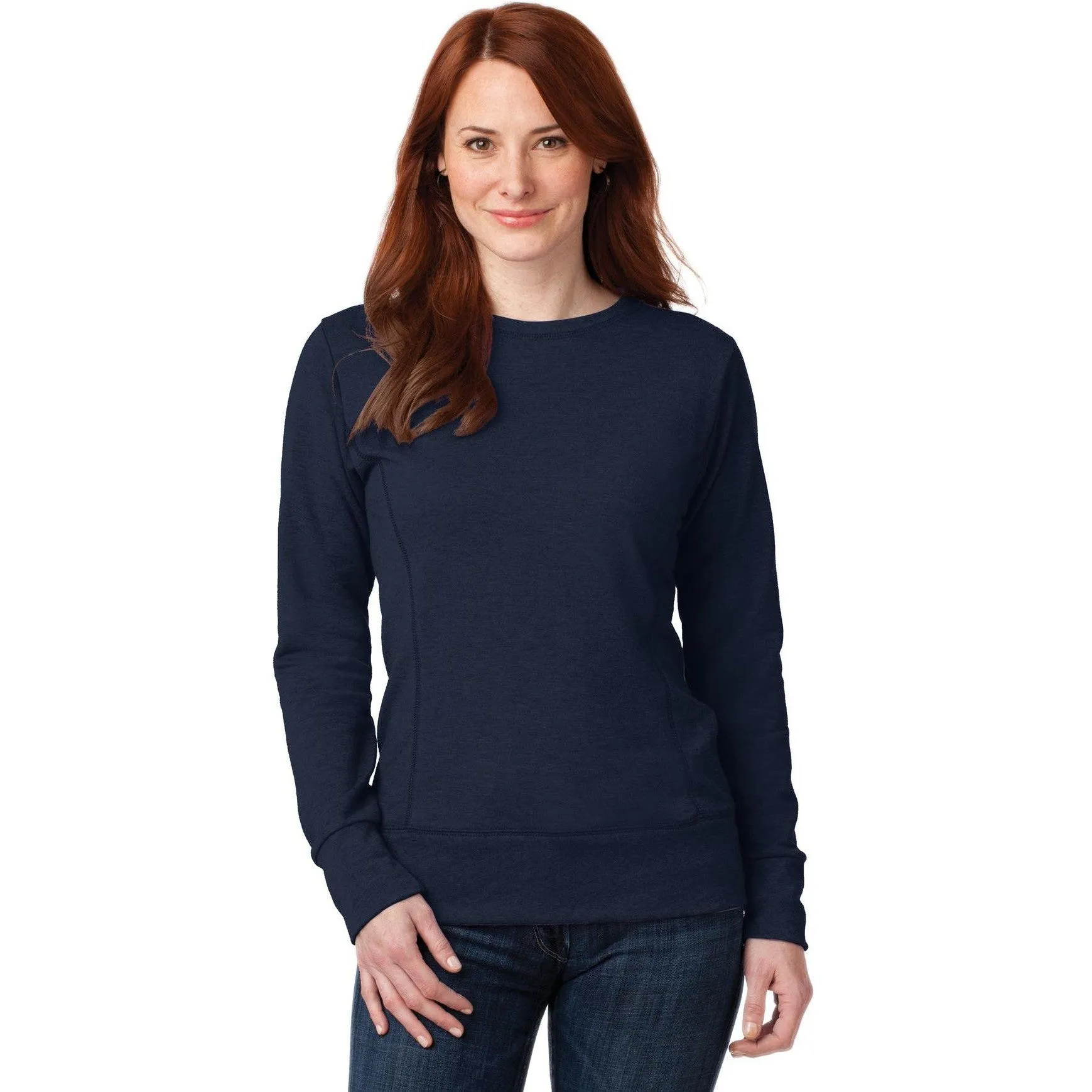 CLOSEOUT - Anvil Ladies French Terry Crewneck Sweatshirt